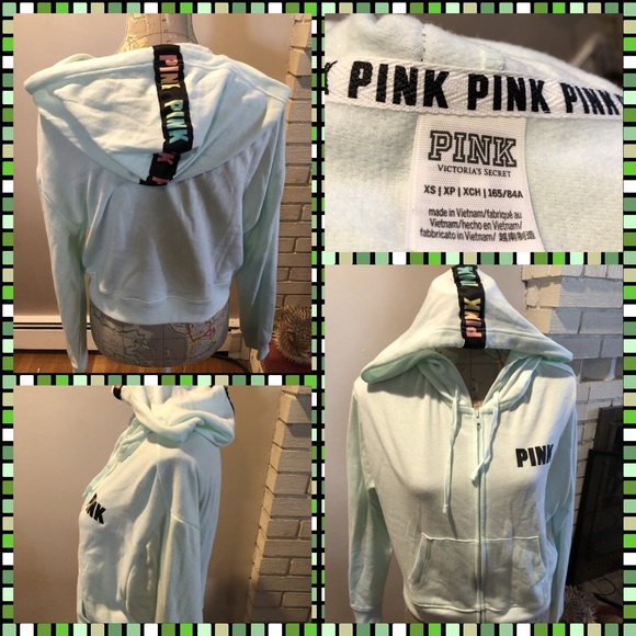 PINK Victoria's Secret Tops - Like New Pink Victoria’s Secret Full Zip Hoodie